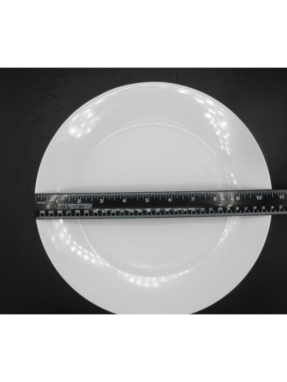 IKEA 17208 White Dinner Plates Set of 4 Made in Turkey 10.25 Inches Slanted Rim - Picture 5 of 7